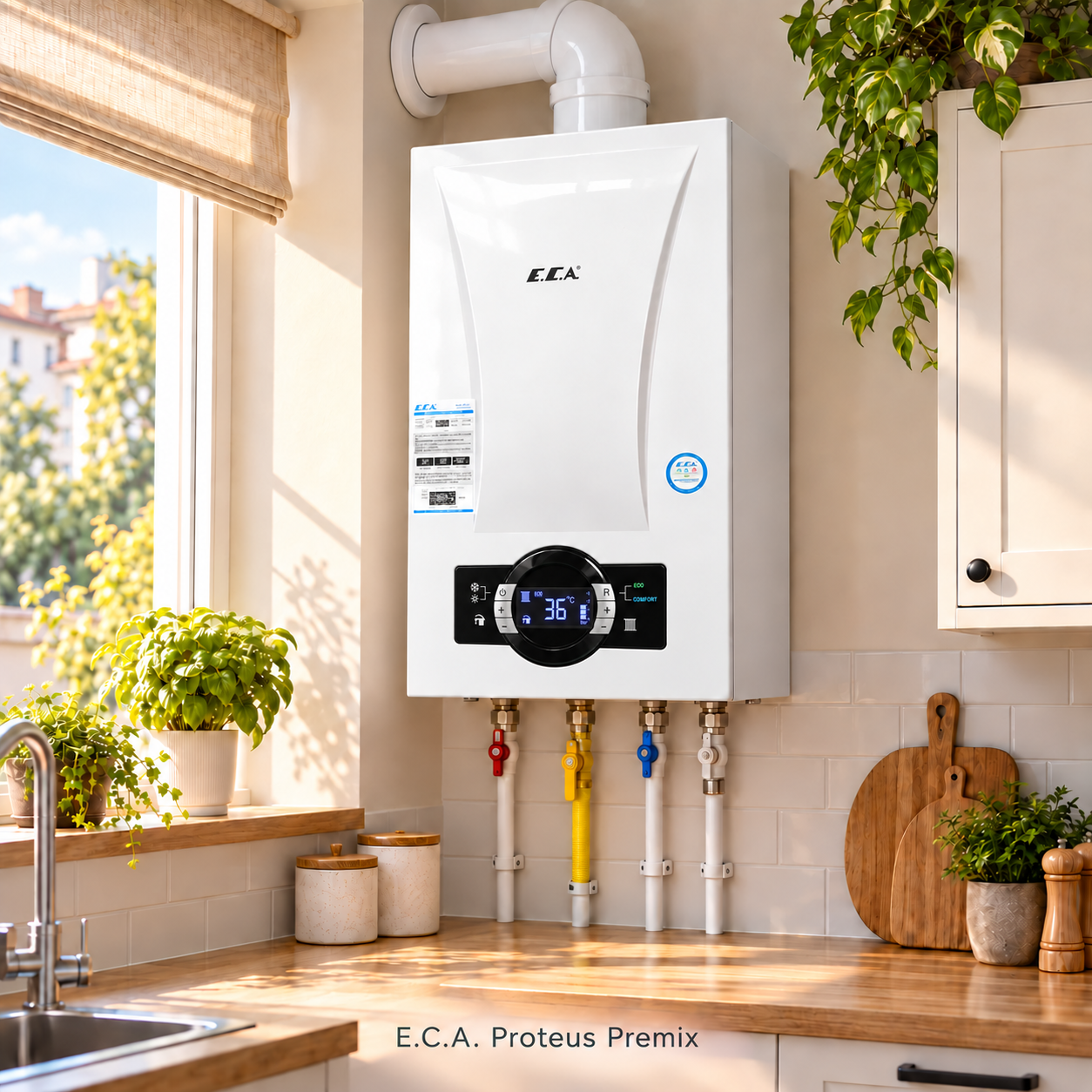 Eca Proteus Premix 24 KW 5 Yıl Garantili Tam Yoğuşmalı Kombi görsel 4