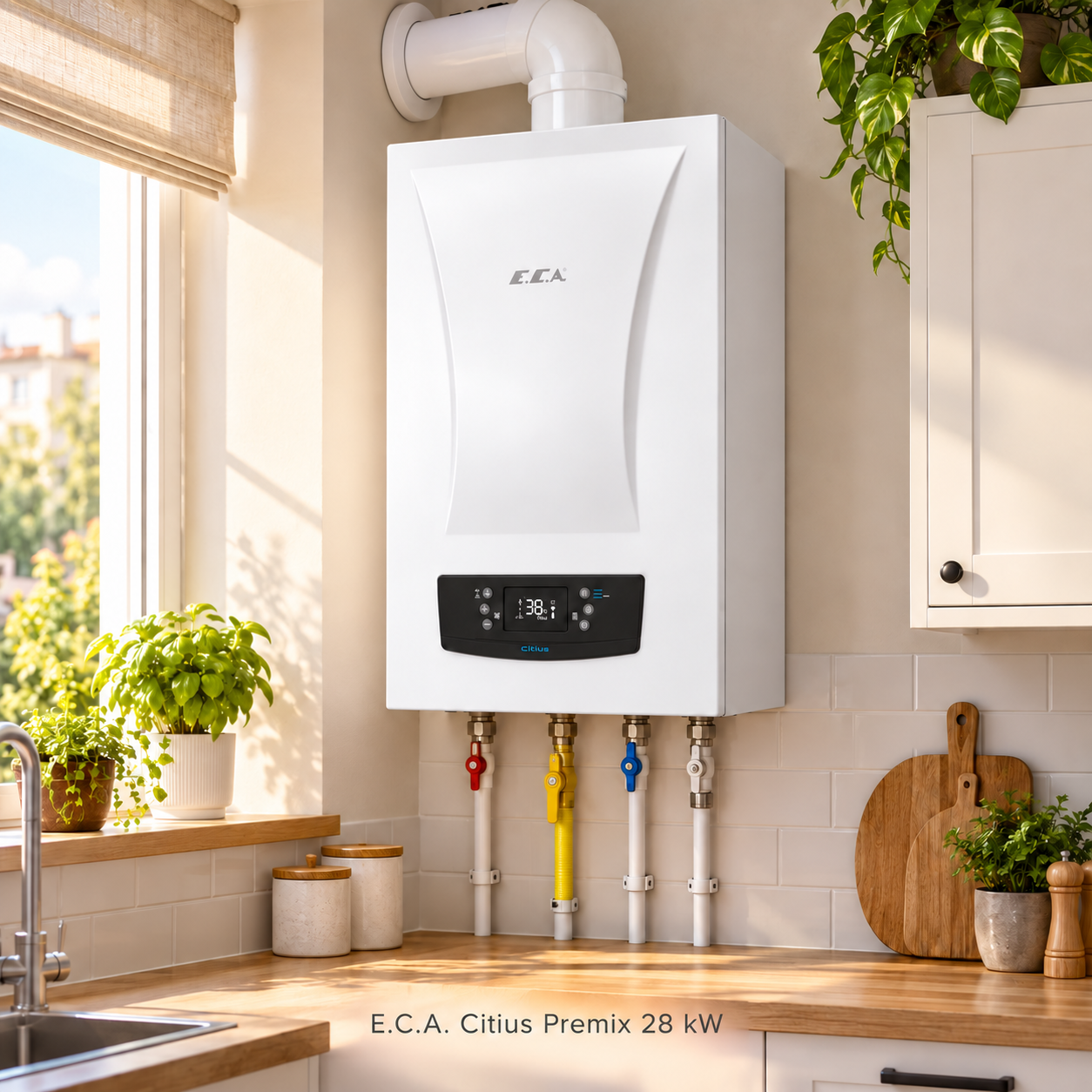 ECA Citius Premix 28 KW 3 Yıl Garantili Tam Yoğuşmalı Kombi görsel 4