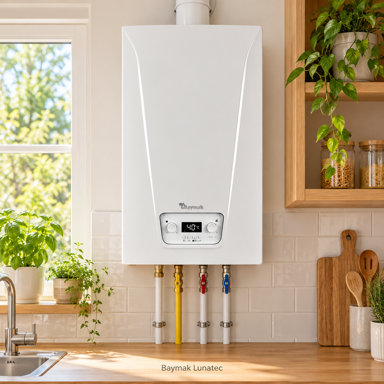 Baymak Lunatec 30 Kw 5 Yıl Garantili Tam Yoğuşmalı Kombi görsel 4